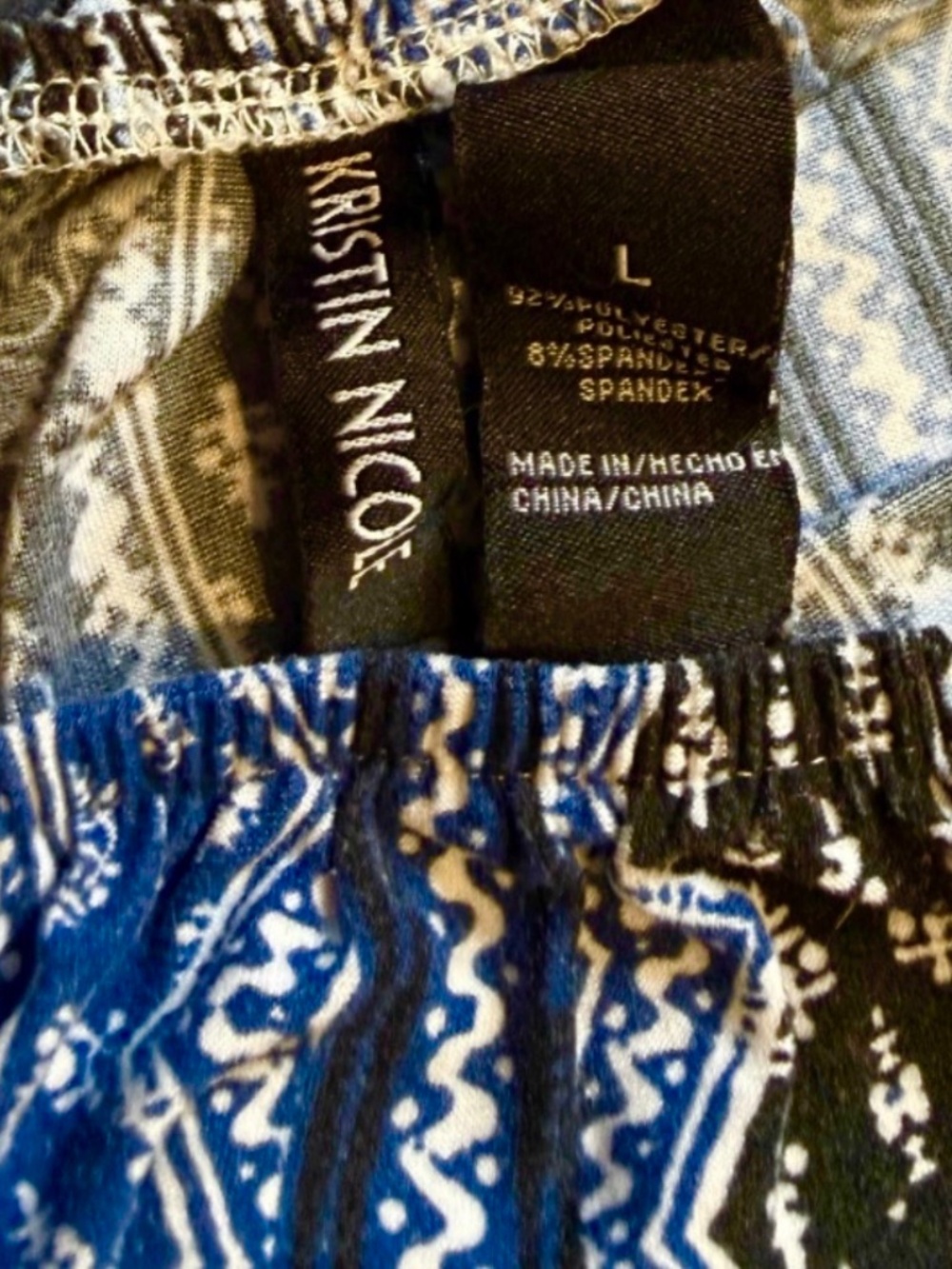 Kristin Nicole Off-Shoulder Boho Print Minidress
